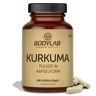 Kurkuma Pulver in Kapselform
