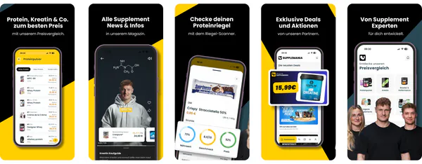 Supplemania App Landing Page Screens.png