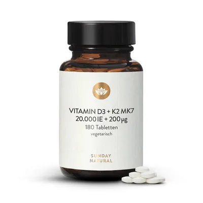 Vitamin D3 + K2 Tabletten